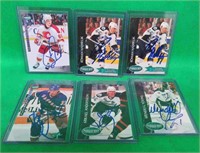 6x NHL Hockey Autographs Hamrlik Housley Young +