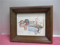 Duck Piture Artist Signed