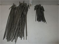 Aluminum stakes 42) 6.75", 65) 12.25"