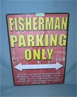 Fisherman Parking Only style advertising sign