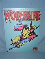 Wolverine by Marvel comics style advertising sign