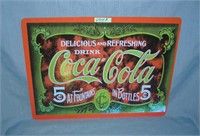 Delicious and refreshing drink Coca Cola style adv