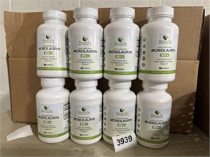 Lot of 8 NEW LIFE NATURAL 100% MONOLAURIN please