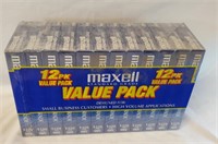 12 Pc Maxell VHS Blank Tapes Sealed pkg