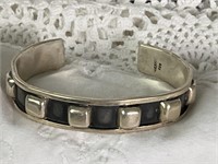 Sterling Silver Cuff Bracelet Artisan-Made in