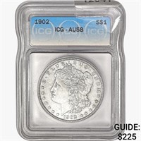 1902 Morgan Silver Dollar ICG AU58