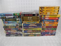 (33) VHS Kids Movie Lot