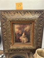 Antique Frame with ‘Le Duo-, a Young Man Playing