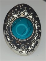 Turquoise style ring size 8