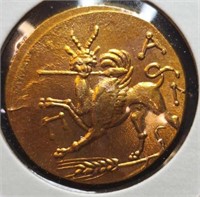 Greek or Roman coin or token.