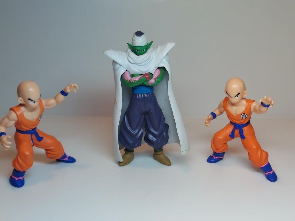 3pc Dragonball Z Figures Non-posable