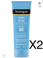 X2 Neutrogena Hydro Boost Water Gel Lotion