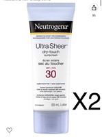 X2 Neutrogena Sunscreen Lotion SPF 30, Ultra