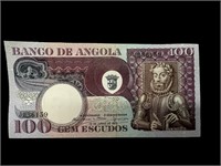 Angola 100 Escudos Banknote 1973