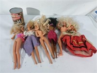 6 poupée Barbie vintage dolls