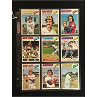 9 1977 Topps Baseball Stars/hof