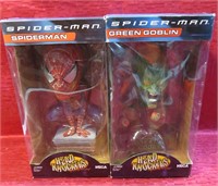 Spider-Man Lot 2 NECO Head Knockers w Green Goblin