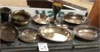 SILVER PLATE 9 PIECES