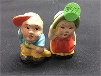 Japan: CUTE Little Boy/Girl Salt & Pepper Shakers