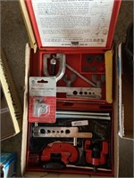 Boxful pipe cutters/double flaring tool