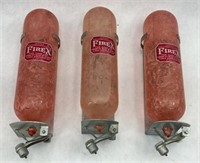 3 Firex Original Glass Fire Extinguishers