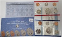 1991 P&D US Uncirculated coin set