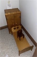 Doll Furniture--Bed/Dresser/Chair