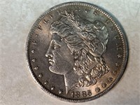1885 O, Morgan Silver Dollar Coin, 90% Silver