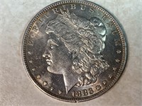 1883 O,  Morgan Dollar Coin, 90% Silver