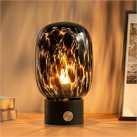 ONEWISH Nightstand Table Lamp  Glass Dimmable
