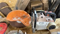 Stihl gas powered concrete saw