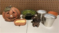 Assorted candle holder lot