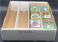 (D) Topps 1975 baseball collector cards