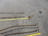 15' chain - 3 3' chains, straps and bungees