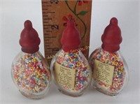 (3) vintage candy containers