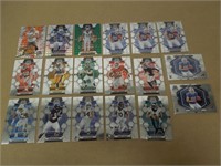 LOT 18 MOSAIC '23 NFL CARDS J TAYLOR, KINCAID RC