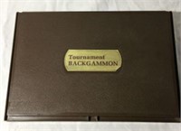 Tournament Backgammon Set in Plastic Case