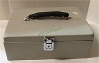 Metal cashbox with plastic removable coin
