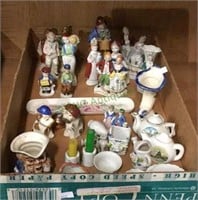 Box lot of assorted china and porcelain pieces