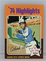 1975 Topps Hank Aaron Highlights