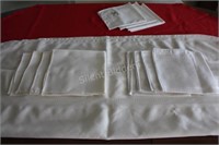 Red & Ivory  Table Linen & Matching Napkins