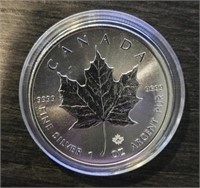 One Ounce Silver Round: Maple Leaf
