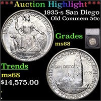 *Highlight* 1935-s San Diego Old Commem 50c Graded