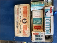 antique tin first aid kit