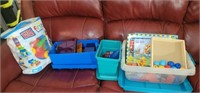 Lot of kids toys and puzzles