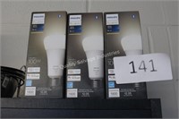 3- philips white 17w light bulbs (smart wifi