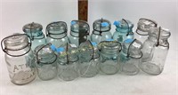 Atlas Jar, Quart Clear Glass Canister Jars with
