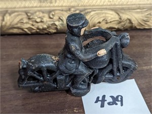 Cast Iron Motorcycle Toy