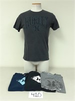 4 Men's Hurley Shirts - Size Small and Medium