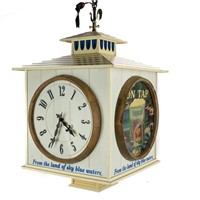 Hamm's Revolving Dominator Hanging Clock Display